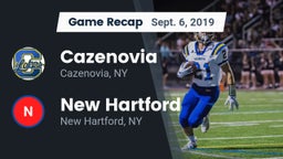Recap: Cazenovia  vs. New Hartford  2019