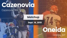 Matchup: Cazenovia vs. Oneida  2019