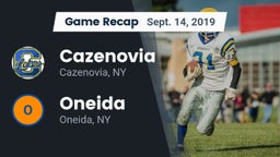 Recap: Cazenovia  vs. Oneida  2019