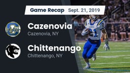 Recap: Cazenovia  vs. Chittenango  2019
