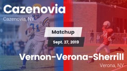 Matchup: Cazenovia vs. Vernon-Verona-Sherrill  2019