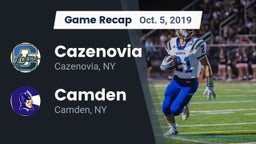 Recap: Cazenovia  vs. Camden  2019
