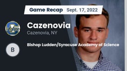 Recap: Cazenovia  vs. Bishop Ludden/Syracuse Academy of Science 2022