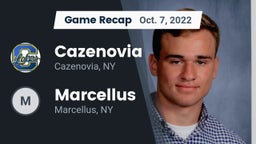 Recap: Cazenovia  vs. Marcellus  2022