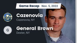 Recap: Cazenovia  vs.  General Brown  2022