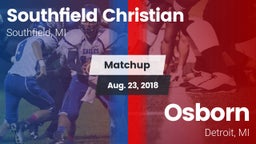Matchup: Southfield Christian vs. Osborn  2018