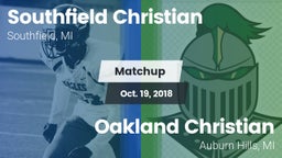 Matchup: Southfield Christian vs. Oakland Christian  2018