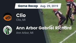 Recap: Clio  vs. Ann Arbor Gabriel Richard  2019