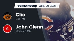 Recap: Clio  vs. John Glenn  2021