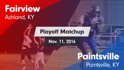 Matchup: Fairview vs. Paintsville  2016