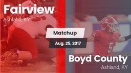 Matchup: Fairview vs. Boyd County  2017