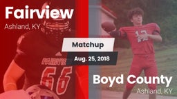 Matchup: Fairview vs. Boyd County  2018