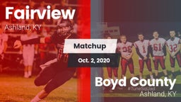 Matchup: Fairview vs. Boyd County  2020