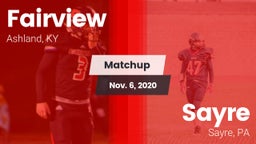 Matchup: Fairview vs. Sayre  2020