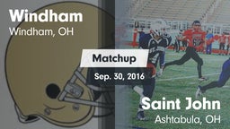 Matchup: Windham vs. Saint John  2016
