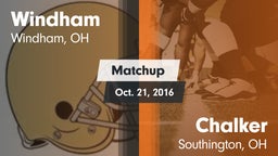 Matchup: Windham vs. Chalker  2016