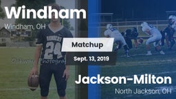 Matchup: Windham vs. Jackson-Milton  2019