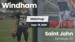 Matchup: Windham vs. Saint John  2020