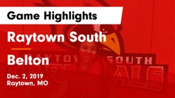 Raytown South  vs Belton  Game Highlights - Dec. 2, 2019