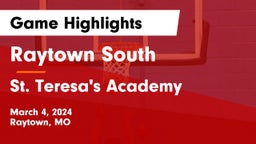 Raytown South  vs St. Teresa's Academy  Game Highlights - March 4, 2024