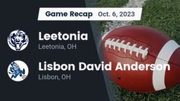 Recap: Leetonia  vs. Lisbon David Anderson  2023