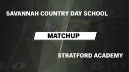 Matchup: Savannah Country Day vs. Stratford Academy  2016