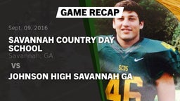 Recap: Savannah Country Day School vs. Johnson High Savannah GA 2016