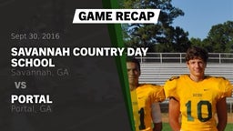 Recap: Savannah Country Day School vs. Portal  2016