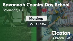 Matchup: Savannah Country Day vs. Claxton  2016