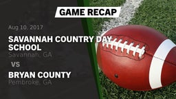 Recap: Savannah Country Day School vs. Bryan County  2017