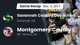 Recap: Savannah Country Day School vs. Montgomery County  2017