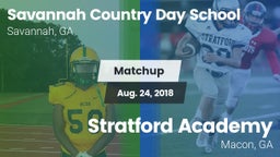 Matchup: Savannah Country Day vs. Stratford Academy  2018