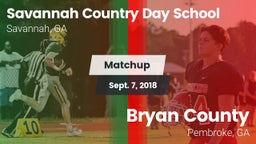 Matchup: Savannah Country Day vs. Bryan County  2018