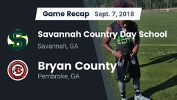 Recap: Savannah Country Day School vs. Bryan County  2018