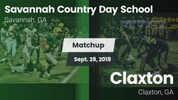 Matchup: Savannah Country Day vs. Claxton  2018