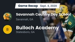 Recap: Savannah Country Day School vs. Bulloch Academy 2020