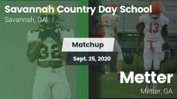 Matchup: Savannah Country Day vs. Metter  2020