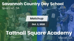 Matchup: Savannah Country Day vs. Tattnall Square Academy  2020