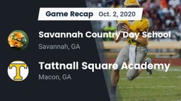 Recap: Savannah Country Day School vs. Tattnall Square Academy  2020