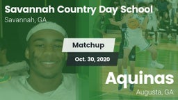 Matchup: Savannah Country Day vs. Aquinas  2020