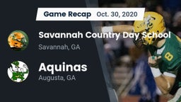 Recap: Savannah Country Day School vs. Aquinas  2020