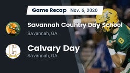 Recap: Savannah Country Day School vs. Calvary Day  2020