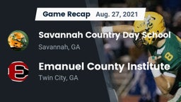 Recap: Savannah Country Day School vs. Emanuel County Institute  2021