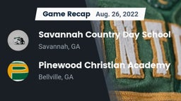 Recap: Savannah Country Day School vs. Pinewood Christian Academy 2022