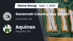 Recap: Savannah Country Day School vs. Aquinas  2023