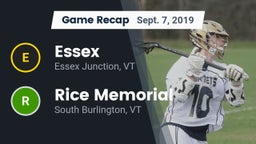 Recap: Essex  vs. Rice Memorial  2019