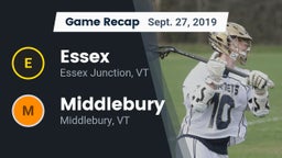 Recap: Essex  vs. Middlebury  2019