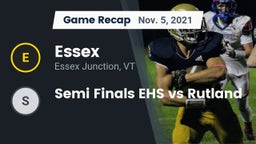 Recap: Essex  vs. Semi Finals EHS vs Rutland 2021