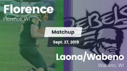 Matchup: Florence vs. Laona/Wabeno 2019