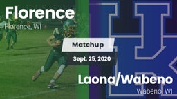 Matchup: Florence vs. Laona/Wabeno 2020